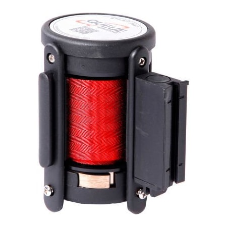 Queue Solutions Replacement Cassette For QueuePro 250 & SafetyPro 250 Belt Barriers, 11' Red Belt PRO-CAS-RD110